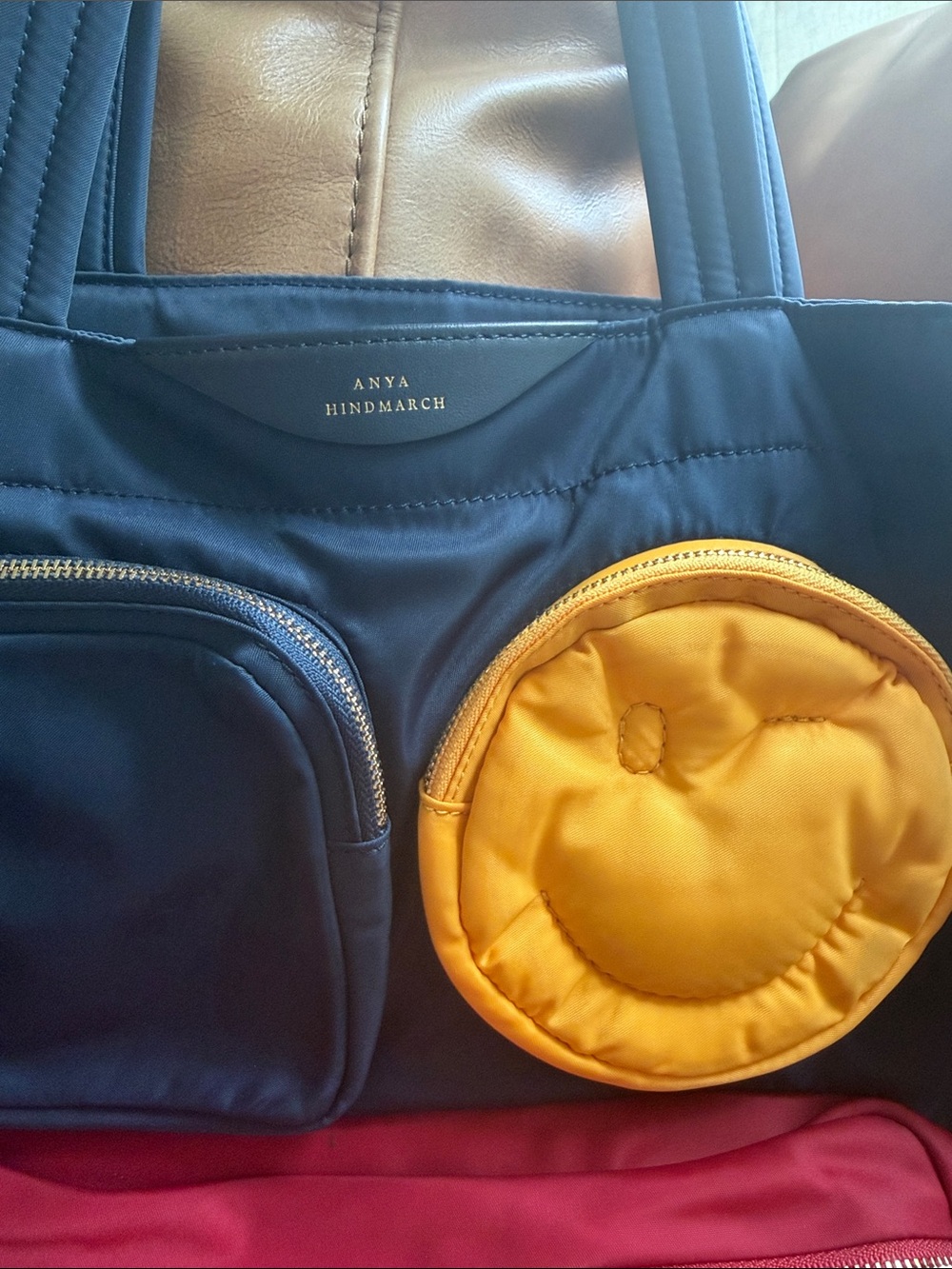 Anya Hindmarch Chubby Pocket Zip Nylon Tote Bag - Picture 3 of 7